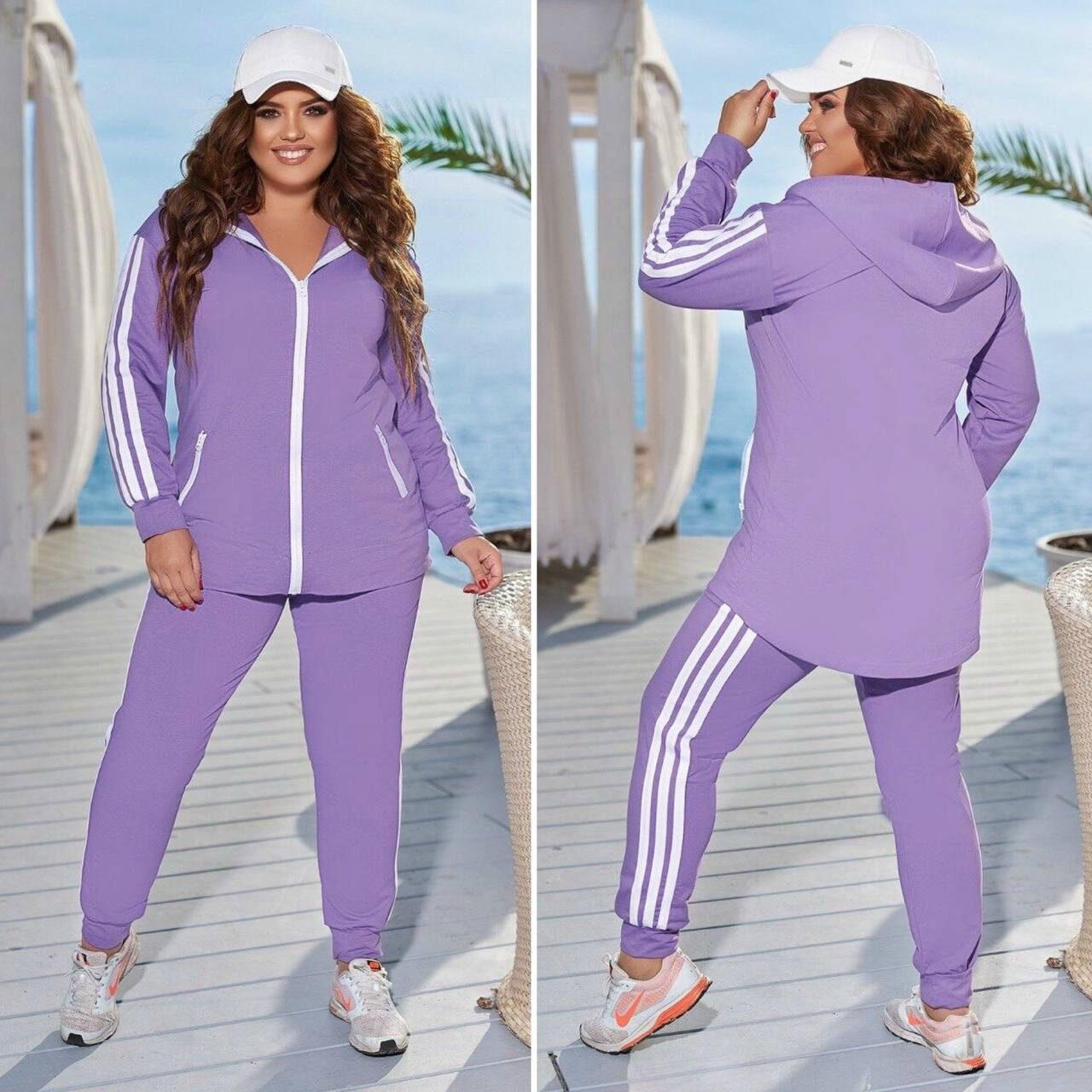 Спортивний жіночий костюм, тканина "Трикотаж двонитка" 52, 54, 62 розмір 52