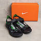Чоловічі шкіряні сандалії Nike NS Green, Чоловічі шкіряні шльопанці, босоніжки чорні, Чоловіче взуття, фото 9