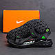 Чоловічі шкіряні сандалії Nike NS Green, Чоловічі шкіряні шльопанці, босоніжки чорні, Чоловіче взуття, фото 8