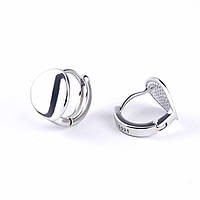 Срібні сережки Монетки дзеркальні