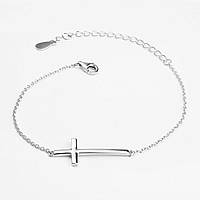 Срібний браслет Хрест
