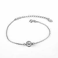 Срібний браслет Фіаніт в оправі