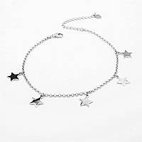 Срібний браслет на ногу Зоряне небо