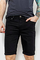 Качественные джинсовые мужские шорты из денима базовые однотонные мужские шорты джинс Темно-серый, L