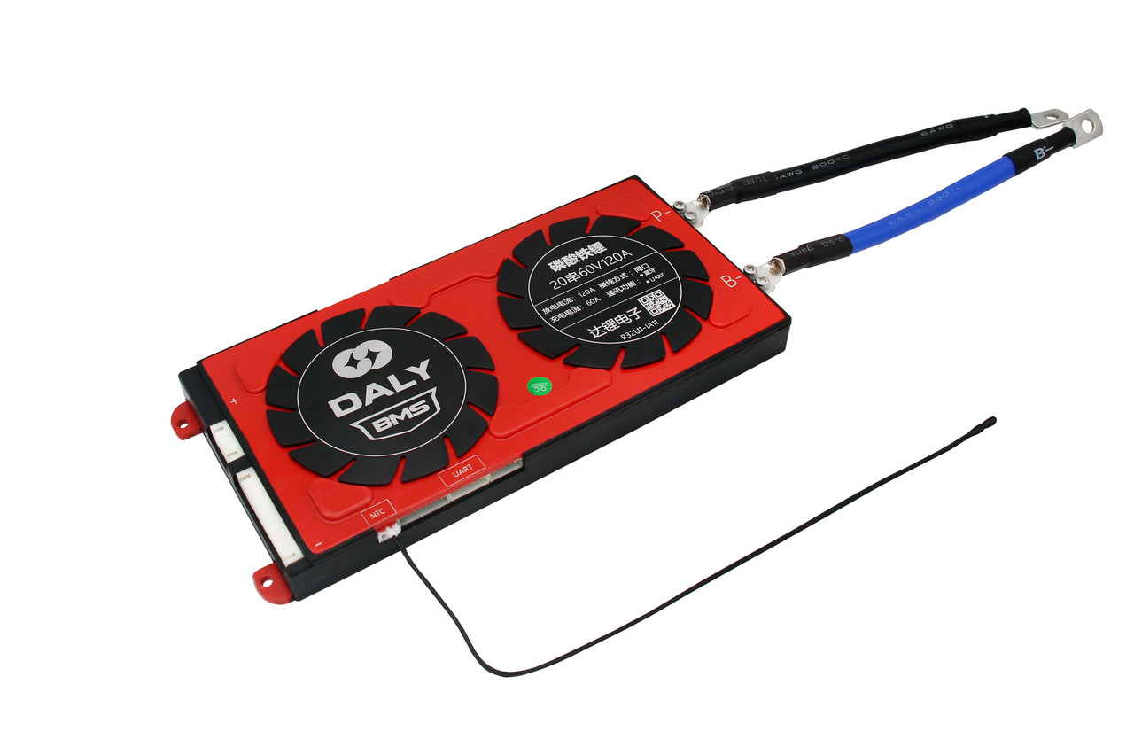 BMS smart плата LiFePO4 60V 20S 120A  для літій-залізо-фосфатних акумуляторів симетрия з Bluetooth