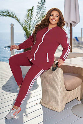 Спортивний жіночий костюм, тканина "Трикотаж двонитка" 48, 50, 52, 54, 56, 58, 60, 62, 64 розмір 48, фото 2