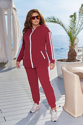 Спортивний жіночий костюм, тканина "Трикотаж двонитка" 48, 50, 52, 54, 56, 58, 60, 62, 64 розмір 48, фото 1