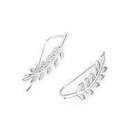 Срібні сережки кафи Гілочка