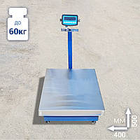 Весы товарные платформенные облегченные со стойкой на 60 кг 400*500