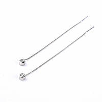 Срібні сережки протяжки Таблетка