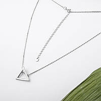 Срібне кольє Трикутник