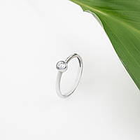 Срібне кільце Камінь в оправі