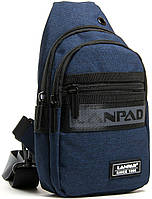 Мужская сумка через плечо слинг Lanpad LAN82009 Синяя