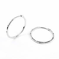 Срібні сережки Кільця