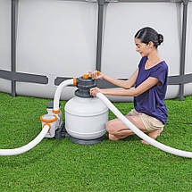 Пісочний фільтр насос Bestway 58497 Фільтраційна установка для басейнів 5678 л/год 9 кг, фото 4