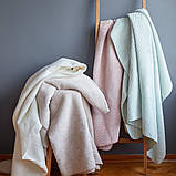 Плед покривало на ліжко Adina євро 200x220 см IDEIA молоко бавовна натуральне, фото 3