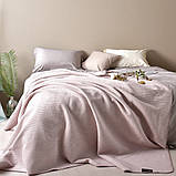 Плед покривало на ліжко Adina 180х200 см IDEIA натуральне бавовна пудра, фото 7