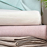 Плед покривало на ліжко Adina 200x220 см IDEIA пудра бавовна натуральне, фото 10