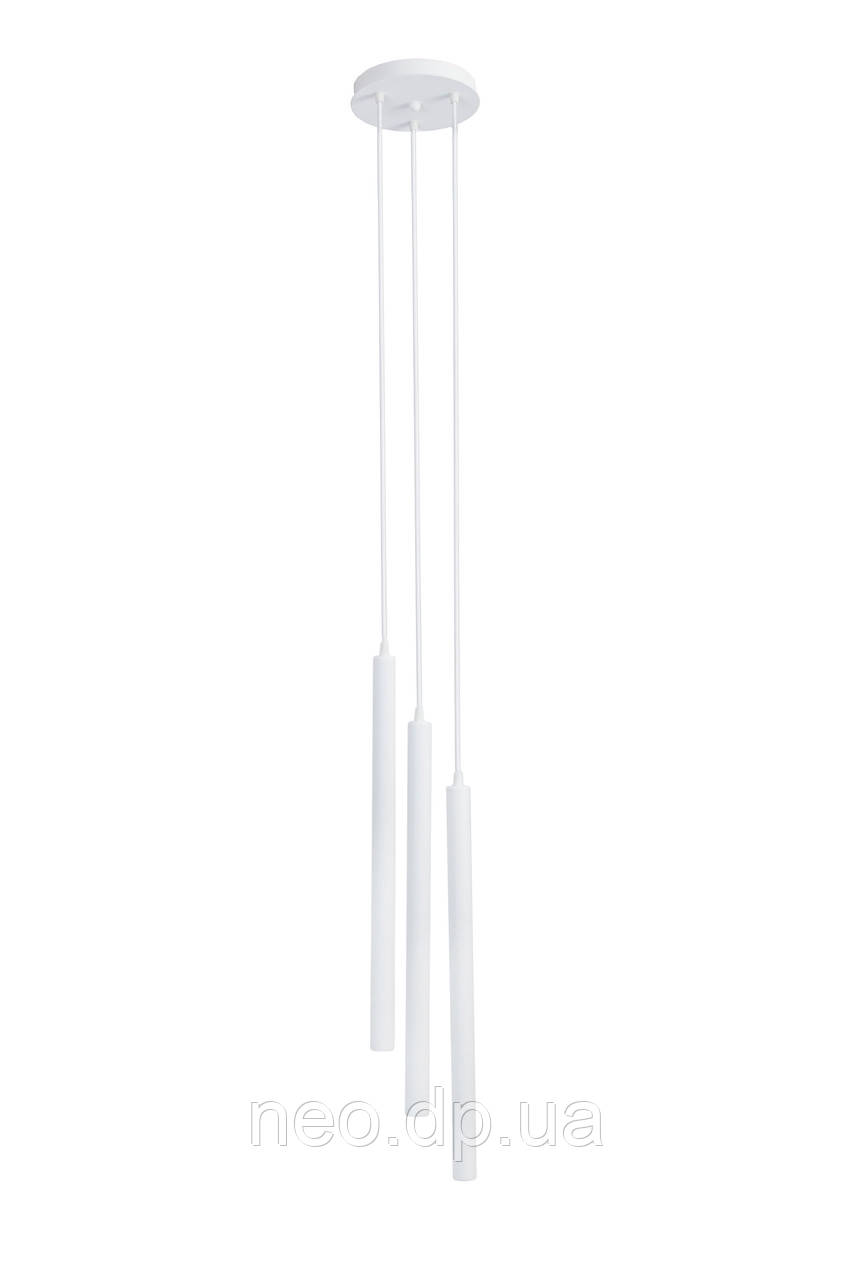 Світильник підвісний MSK Electric Beatrice на круглій основі NL 3045-3R WH