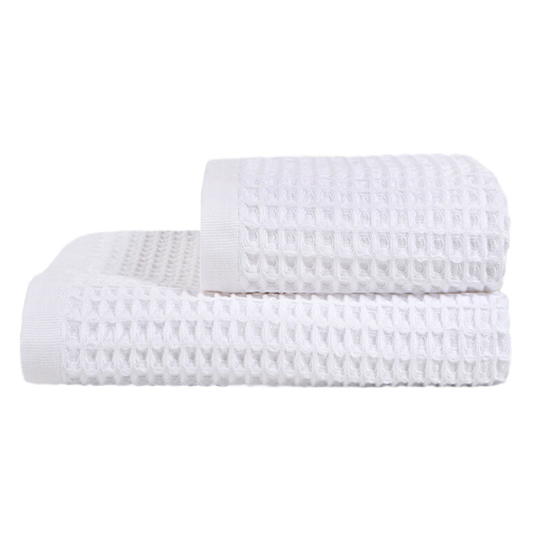 Набір рушників Waffle white білий 50*90+70*140 см.