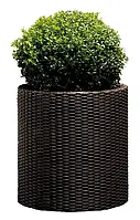 Горщик для квітів 39 л. Cylinder Planter Large, коричневий