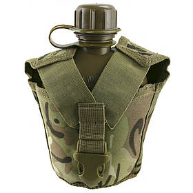 Підсумок з флягою (0,95 л) Kombat UK Tactical Water Bottle мультикам