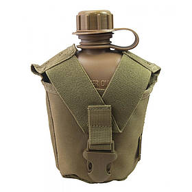 Підсумок з флягою (0,95 л) Kombat UK Tactical Water Bottle койот