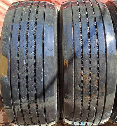 Шини вантажні б у 385-65R22.5 BRIDGESTONE R-STER 001 EVO PLUS причепні, фото 1