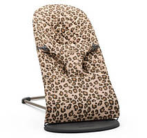 BabyBjorn - Крісло-шезлонг Bouncer Bliss Cotton, Beige/Leopard (бежевий/леопард)