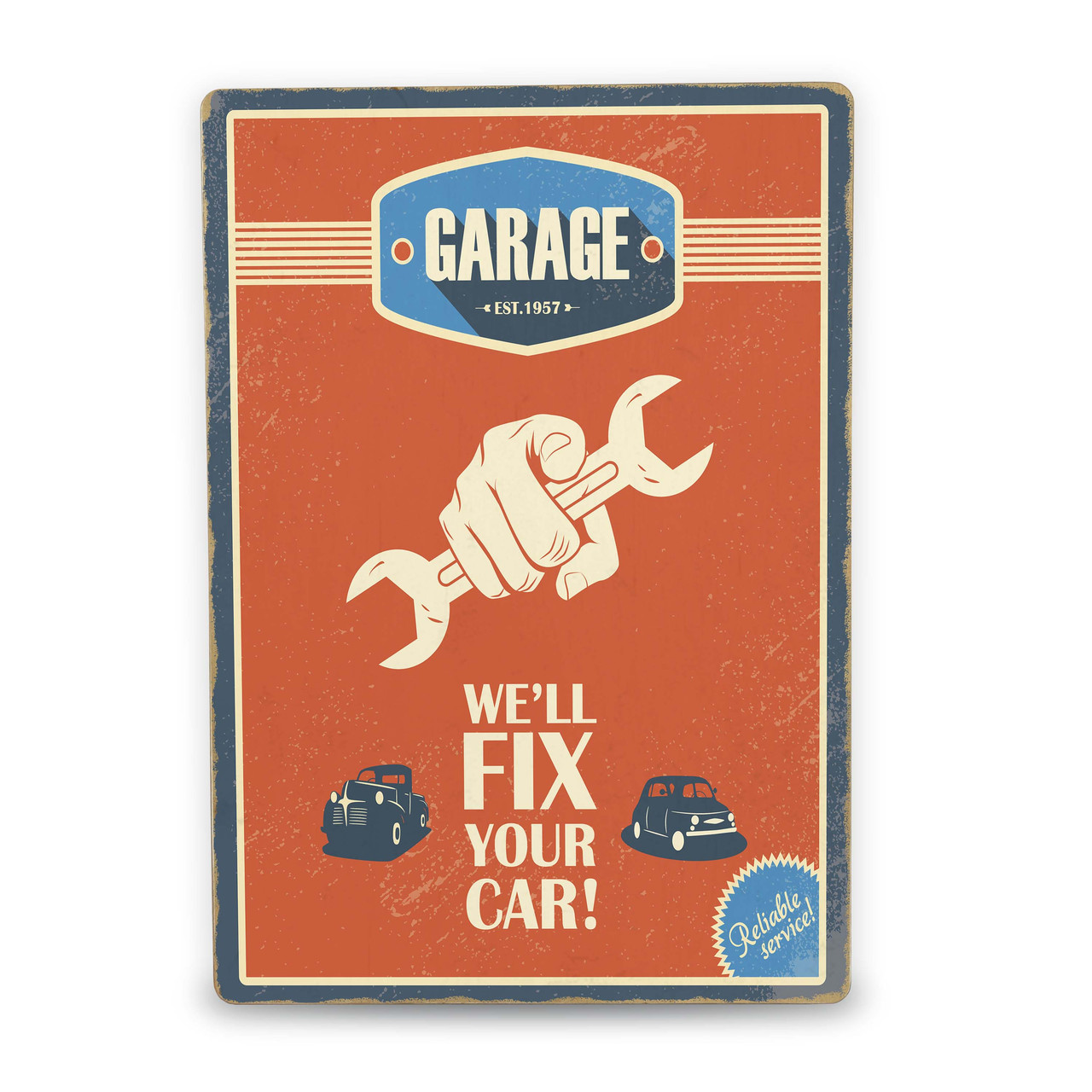 Дерев'яний Постер We'll Fix Your Car