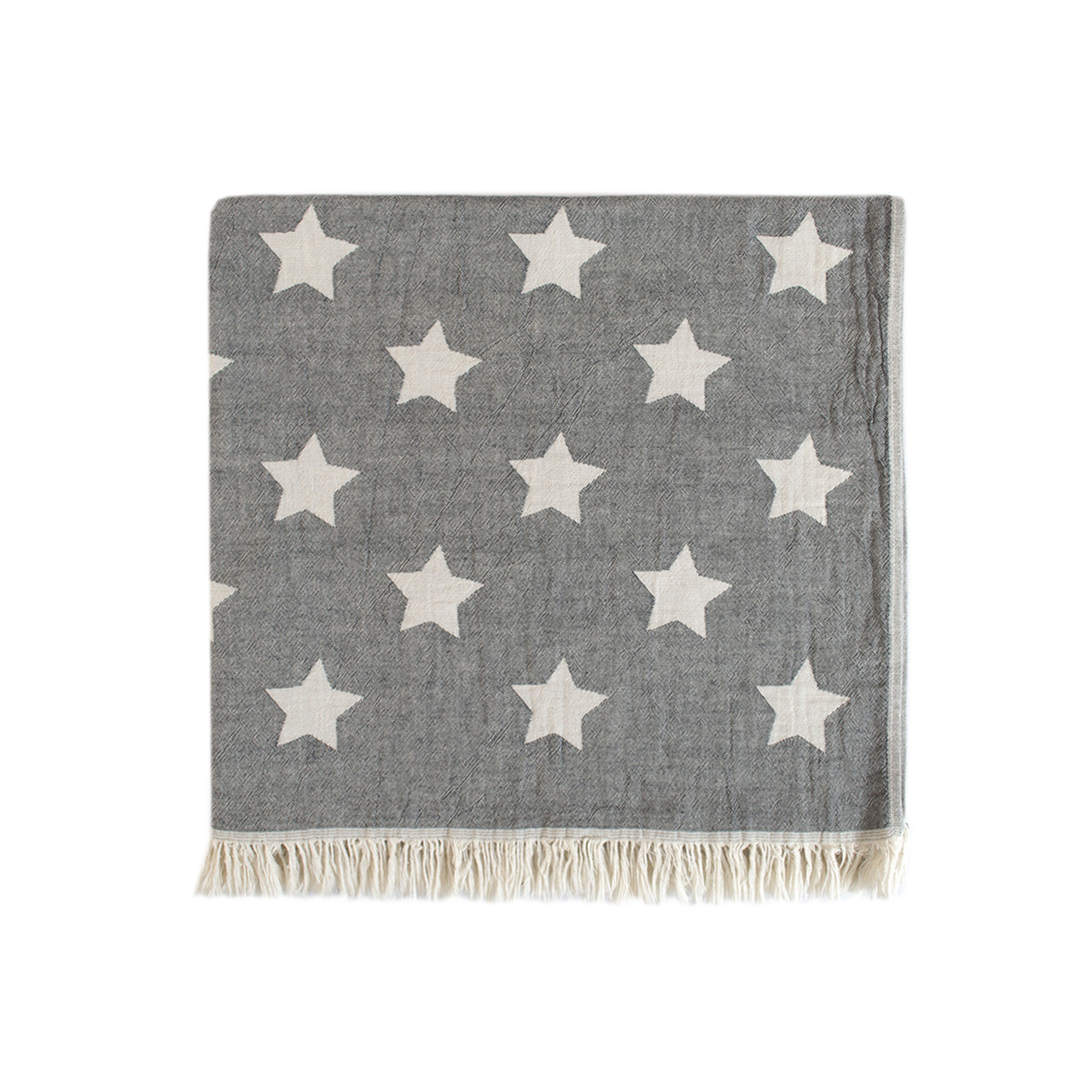 Рушник Lotus Home Pestemal - Star 90*160 black чорний