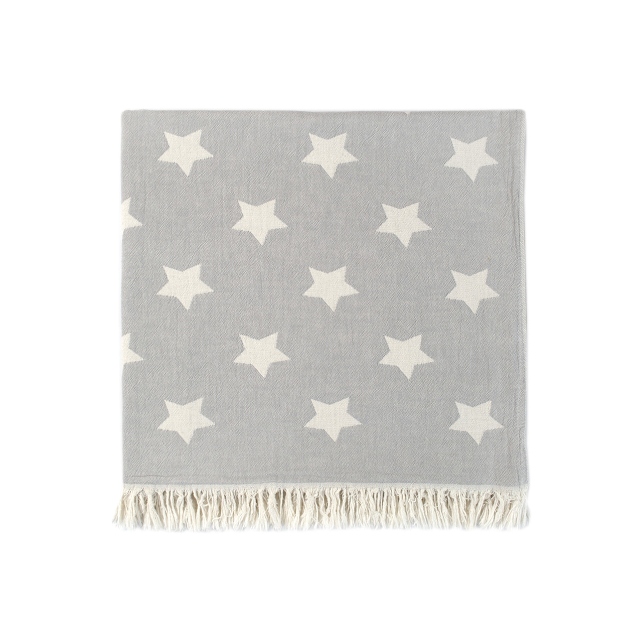 Рушник Lotus Home Pestemal - Star 90*160 grey сірий, фото 1