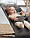 BabyBjorn - Крісло-шезлонг Bouncer Bliss Cotton, Antracyt/Landscape Print + Іграшка Googly Eyes Black and White, фото 5