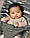 BabyBjorn - Крісло-шезлонг Bouncer Bliss Cotton, Antracyt/Landscape Print + Іграшка Googly Eyes Black and White, фото 7
