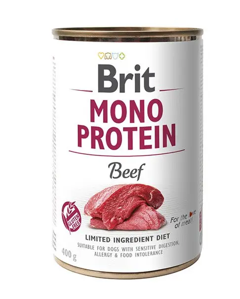 Brit Mono Protein 400 г консерви для собак (яловичина)