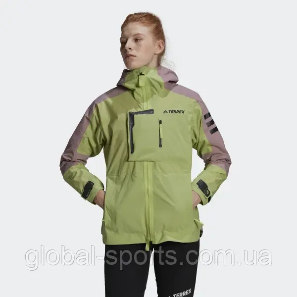 Куртка женская Adidas Terrex Xploric Rain.Rdy Mountain Jacket Green, фото 1