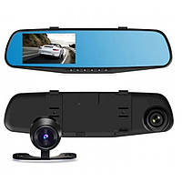 Full HD Видеорегистратор зеркало DVR 138 сенсорный + Камера Заднего Вида 4.3" LCD AGR