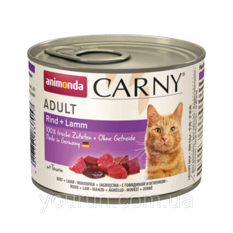 Animonda (Анімонда) Carny Adult Beef + Lamb вологий корм для кішок (яловичина та ягня)200 гр