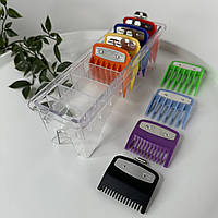 Набір кольорових преміум-насадок із підставкою для машинок Wahl, 8 шт (04900-8-Stand-Co)