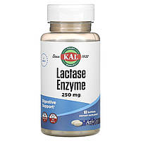 KAL, Лактаза, При непереносимости лактозы, 250 мг, 60 мягких капсул. США