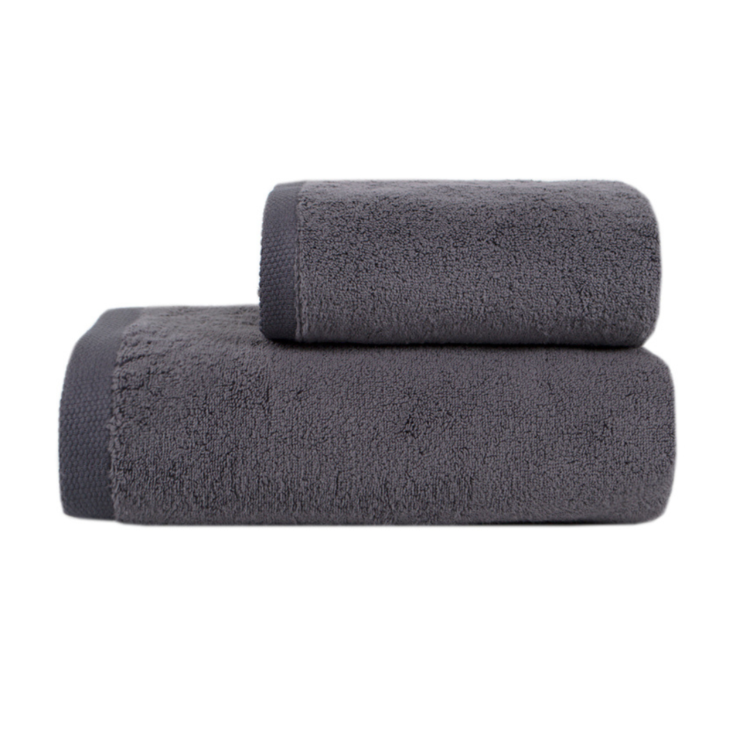 Набір рушників Premium - Microcotton Antrasit 50*90+70*140 550 г/м²