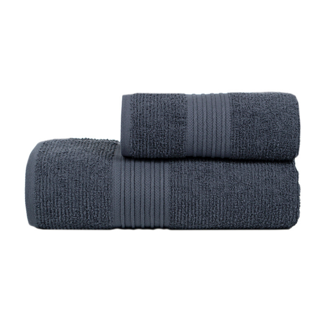 Набір рушників Lotus Home - Ammi antrasit антрацит 50*90+70*140 см.