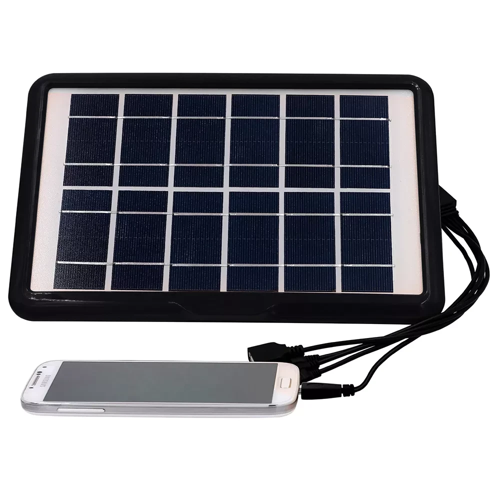 Зарядное устройство с солнечной панелью GDLight 6v-6w USB 5 в1 для телефона,  планшета, павербанка AGR (ID#1852286908), цена: 569 ?, купить на Prom.ua