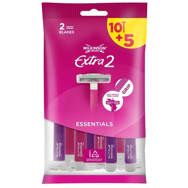 Станки одноразові жіночі Wilkinson Extra2 Essentials Beauty (10+5шт.)