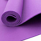 Килимок для йоги та фітнесу 173х61х0,5 см, Фіолетовий / EVA килимок для спорту / Мат для йоги / Йогомат, фото 8