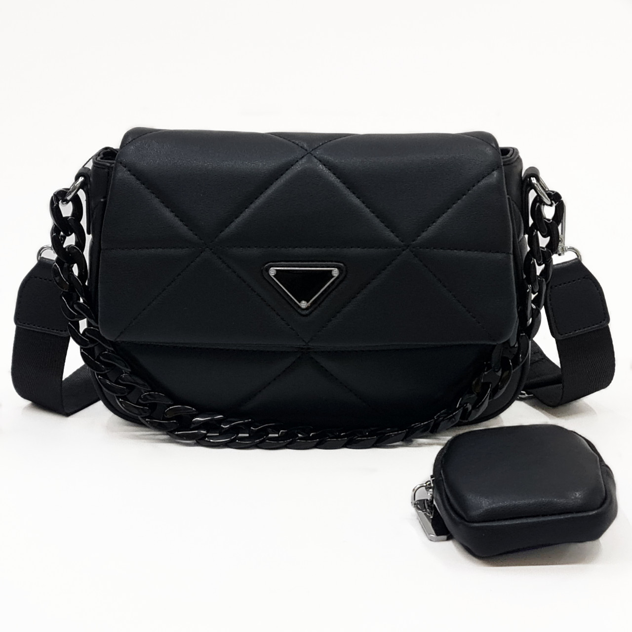 Сумка Жіноча з монетницею M&JJ Чорний 25*26*18*9 см 4076, фото 1