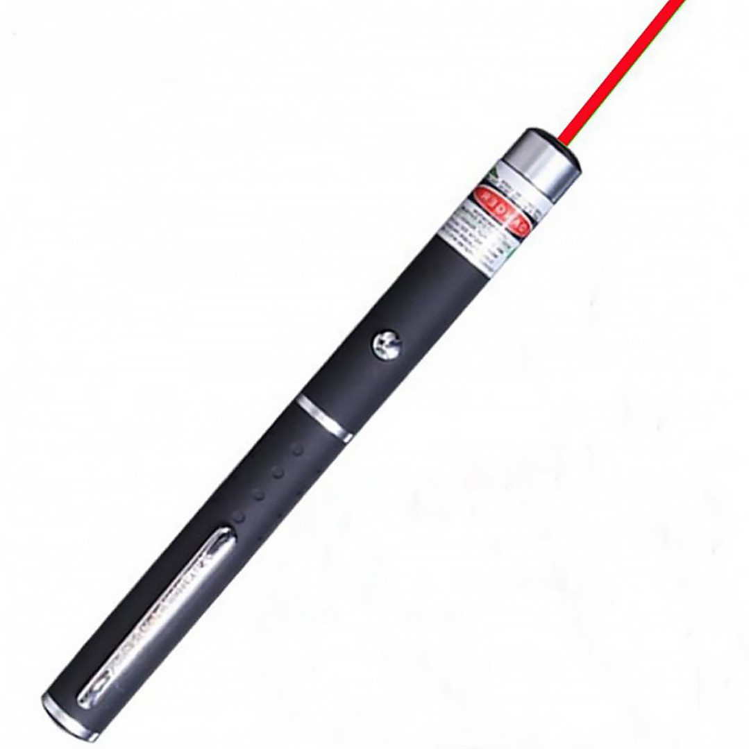 Лазер красного цвета на батарейках BIGEM BM-522 100 мВт лазерная указка с насадками (AC_Bm-522) - фото 4 - id-p1852308299