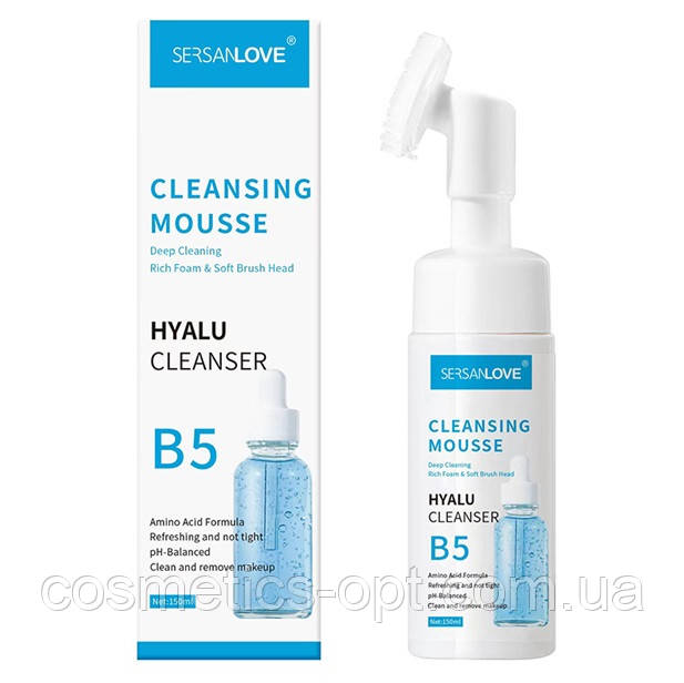 Пінка-мус для вмивання з вітамінами Sersanlove Hyalu Vitamin B5 Cleanser Mousse, 150 мл