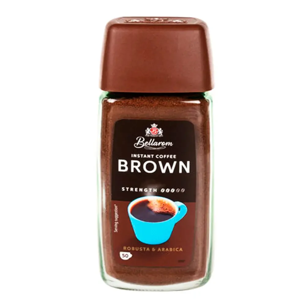 Розчинна кава Bellarom Brown 100 грамів у скляній банці, фото 1