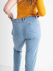 Джинси, джегінси жіночі літні тонкі стрейчеві котонові великих розмірів FADED, фото 5